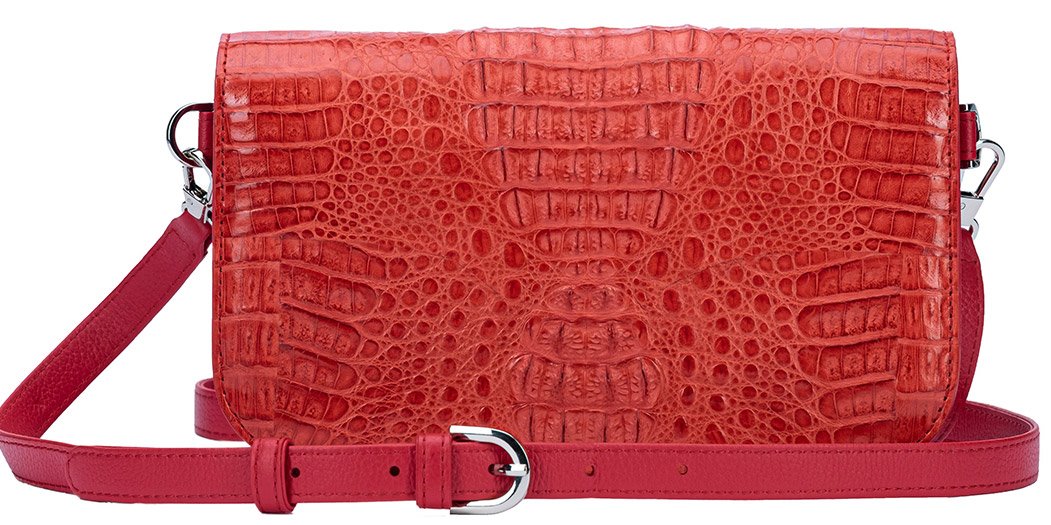 Alligator Fire Red Clutch