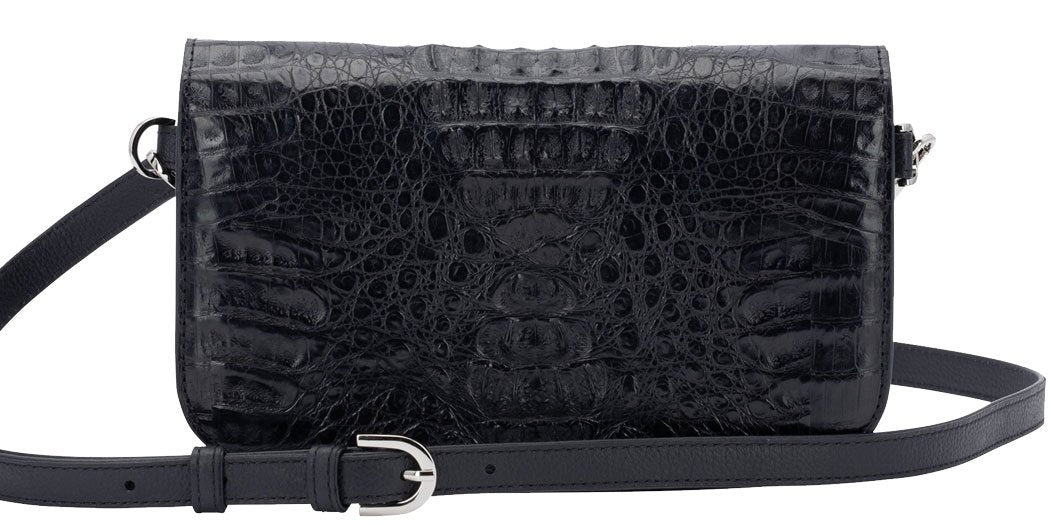 Alligator Black Clutch - NBI Enterprise