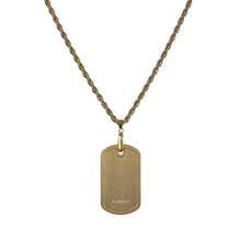 Dog tag gold tone with Credit Suisse 1.0 gm ingot - NBI Enterprise